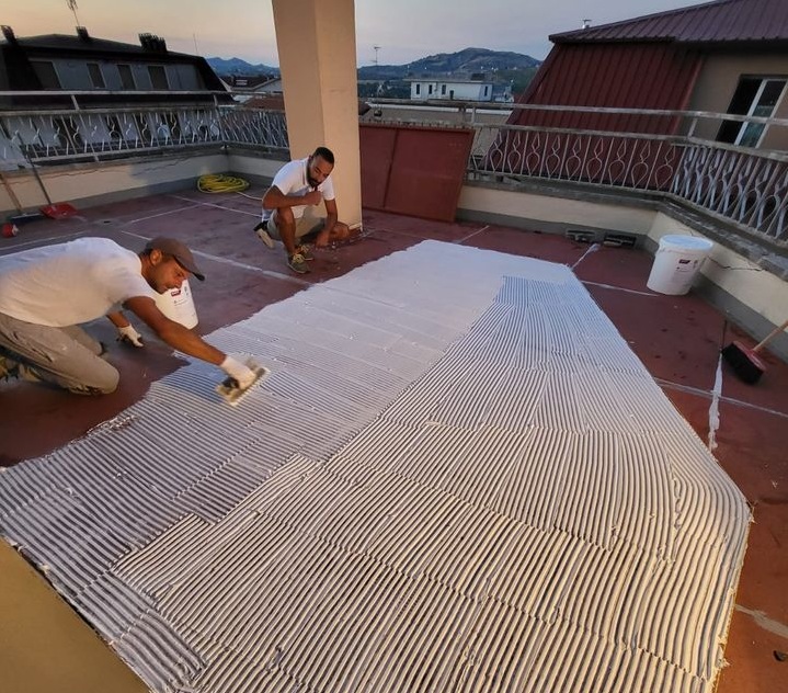 isolamento superfici orizzontali Insulation of horizontal surfaces