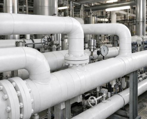 isolamento tubazioni in ambito industriale con rivestimento nanotecnologico