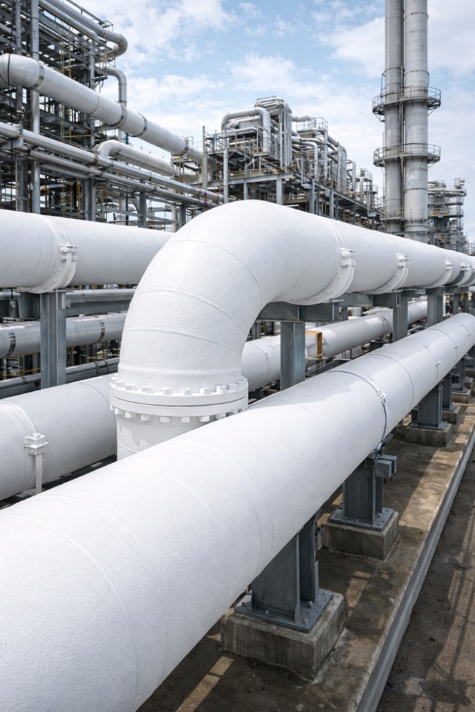 rivestimento isolante nanotecnologico Savenergy.it per tubazioni in ambito industriale industriali