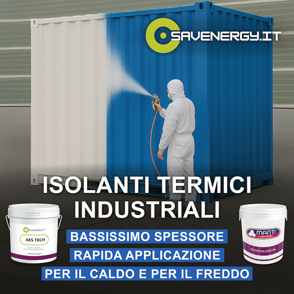 Operaio applica isolamento nanotecnologico a spruzzo su container industriale per isolamento integrato OEM