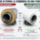 Confronto tra isolante tradizionale e rivestimento AES Tech o Technological M per l’isolamento anticondensa di una tubazione industriale